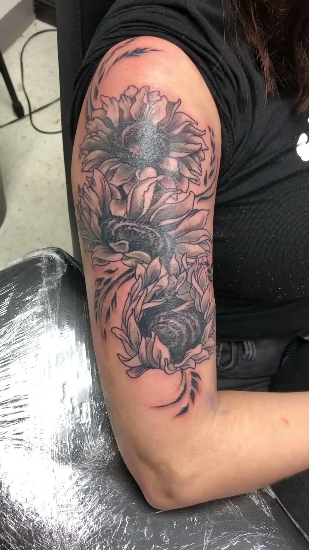 Video — close-up of a piece in progress
