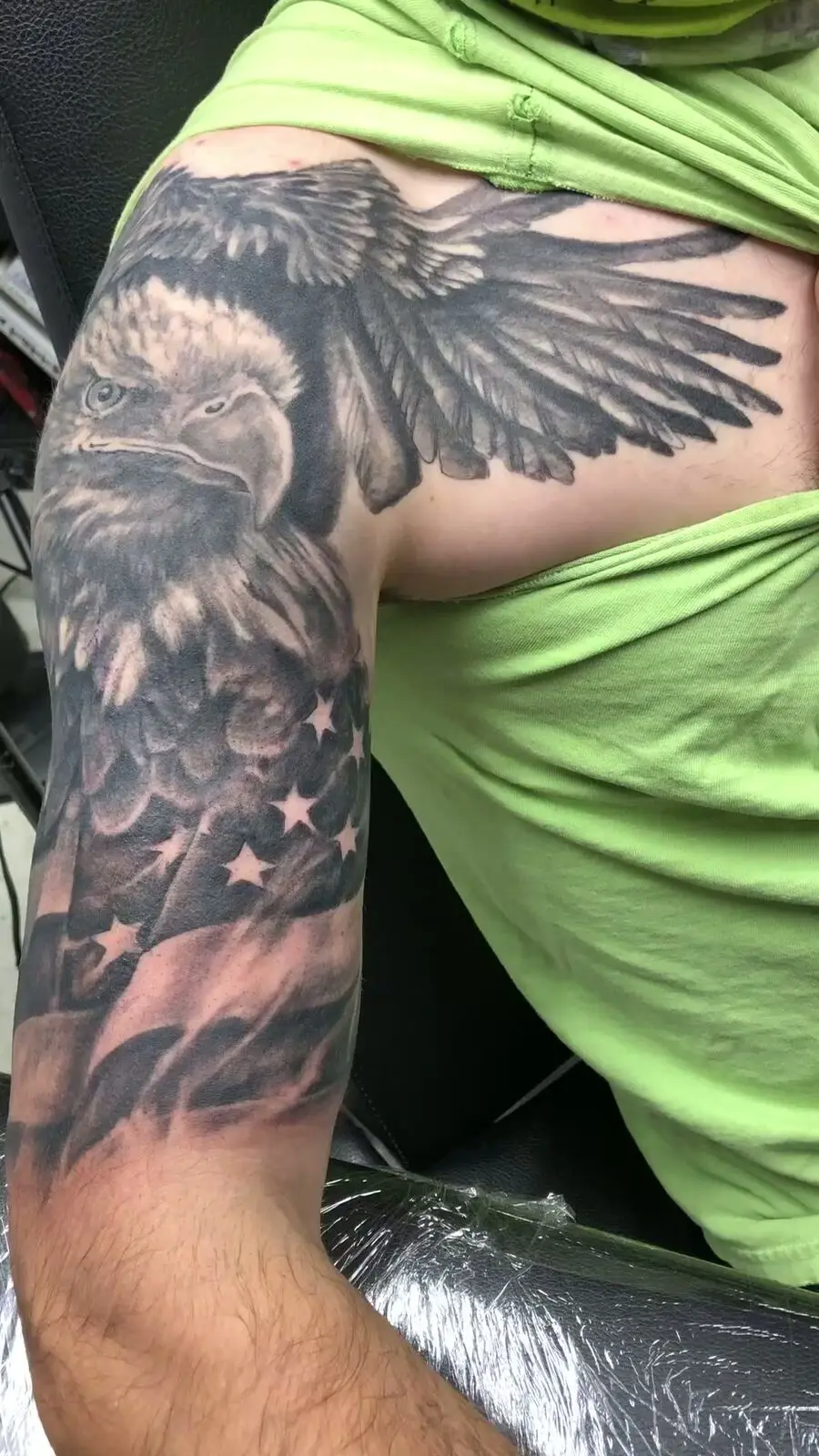 Video — John working another tattoo session in the studio